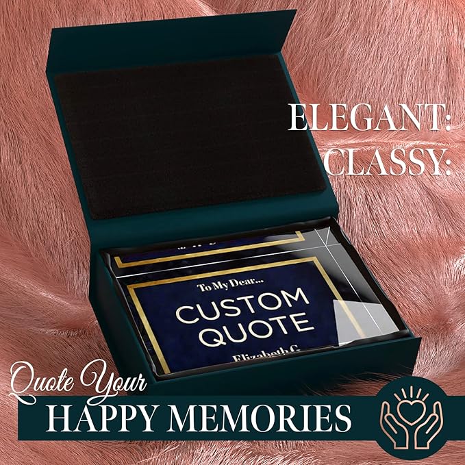 Custom Acrylic Sign Personalized, Custom Desk Name Plate, 18 Styles, (5"x7"), With Gift Box, USA Made by Acryluxe. (Folsom)