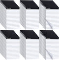 Oleitodh 3x5 Notepads – 48 Pack White Memo Pads Small Writing Pads with Perforated Lined Pages, Mini Note Pads 50 Sheets per Lined Note Pads 3x5, Pocket Notepads for Office School Home Supplies