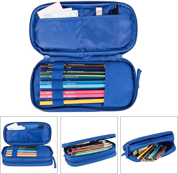 Custom Pencil Case Personalized Add Photo Text Pen Bag Large Capacity Zipper Pencil Box for Office Travel Graduation Gifts