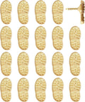 Hiking Boot Print Push Pins - Gold Boot Print Pins - for Cork Board, Maps, or Lapel Pin Use - Designed in USA - Set of 20
