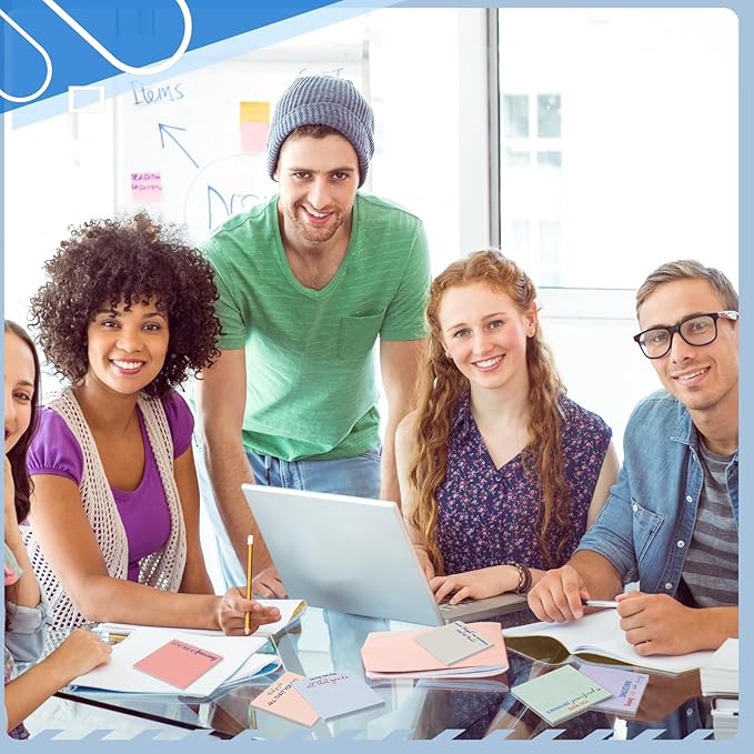 Yinder 24 Pcs Employee Appreciation Sticky Notes New Year Gift Bulk Motivation Sticky Note Pads Inspirational Gift for Teacher Nurse Staff Coworker Office Supply 3 x 3'' (Appreciation,Artistic)