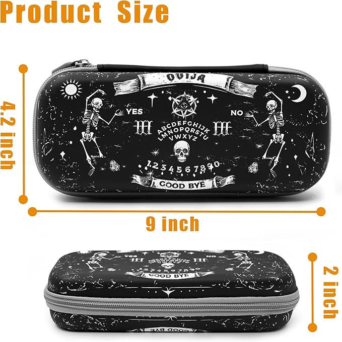 Skull Pencil Case Zip Pencil Box Multi Pouch Holder Desk Organizer For Boys Girls School Office