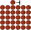 Basketball Push Pins, for Cork Board, Maps, or Lapel Pin Use, Designed in The USA, Basketball Pins, Set of 32