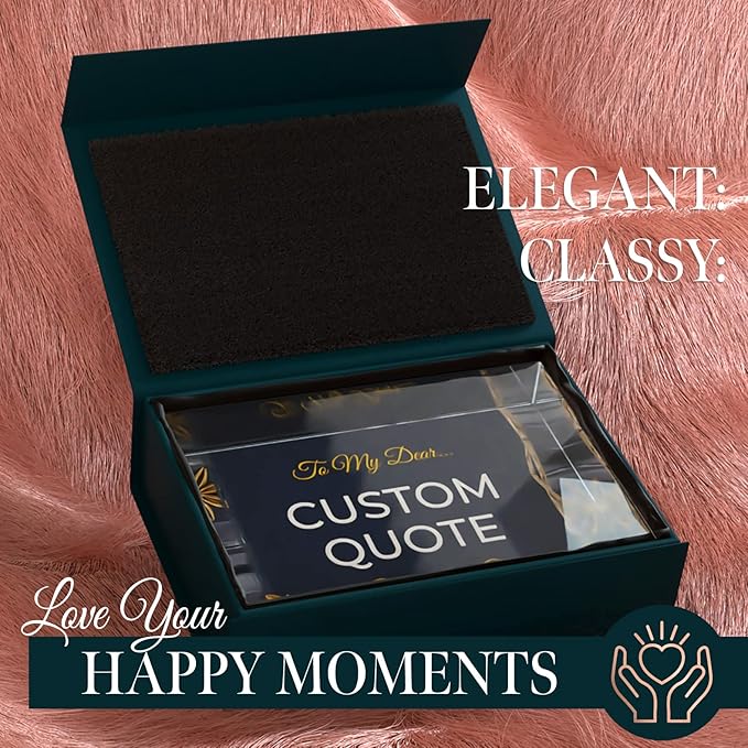 Custom Acrylic Sign Personalized, Custom Desk Name Plate, 18 Styles, (4"x6"), With Gift Box, USA Made by Acryluxe. (Trenton)