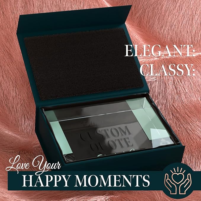 Custom Acrylic Sign Personalized, Custom Desk Name Plate, 18 Styles, (4"x6"), With Gift Box, USA Made by Acryluxe. (Holman)