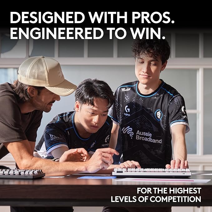 Logitech G PRO X TKL Lightspeed Wireless Gaming Keyboard, Ultra-Portable Tenkeyless Design, LIGHTSYNC RGB, PBT keycaps, Linear Switches (GX Red) - Black