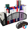 Heavy Duty Magnetic Storage Holder,5 Slots Magnetic Marker Storage Rack,10inch Large Magnetic Pencil Holder for Whiteboard,Locker,Workshop(1 Pack)