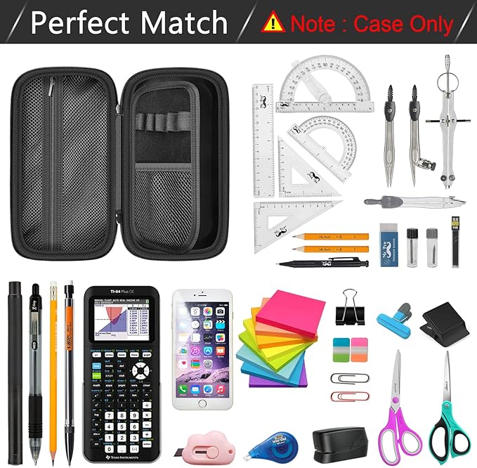 Pencil Case Pen Pouch Bag, Large Capacity Pencils Organizer Holder Office College Stationery Pen Marker Storage Supplies for adults, NOT INTENDED FOR USE BY CHILDREN 12 AND UNDER, Box Only (Black)