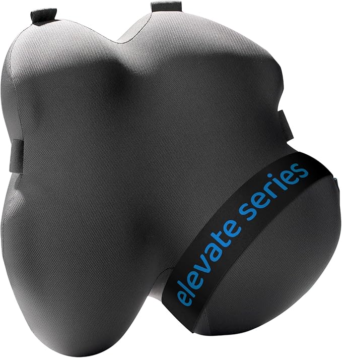 Everlasting Comfort Premium Lumbar Support Pillow for Office Chair - Elevate Series Back Cushion for Car Seat, Desk Chairs - Promotes Better Posture, Back Pain Relief - Work, Gaming & Home Essentials