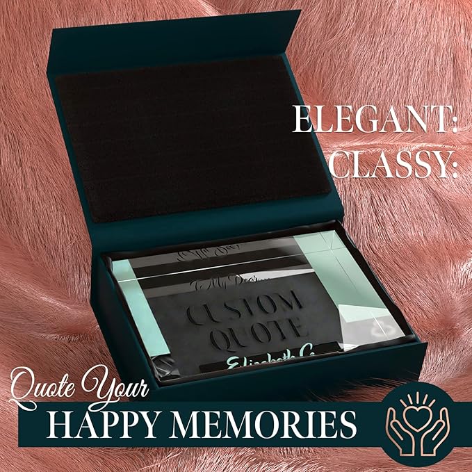 Custom Acrylic Sign Personalized, Custom Desk Name Plate, 18 Styles, (5"x7"), With Gift Box, USA Made by Acryluxe. (Holman)