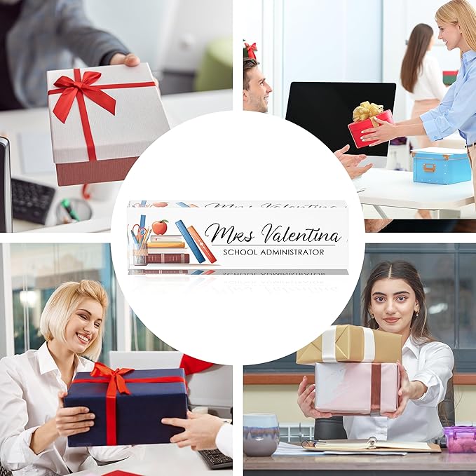 Personalized Name Plates for Office - Gifts for Teacher, Boss, Employee Appreciation - Desk Decor (teacher1)