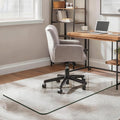 Furnbar Office Chair Mat for Carpet & Hardwood, Upgraded 29" x 48" Dual Use Tempered Glass Chair Mat for Chair and Footrest Under Desk