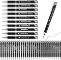 50 Pack Personalized Pens with Logo Text Name Custom Pens in Bulk Black Ballpoint Pens, Gift for Birthday Wedding Christmas Office College Business Promotion