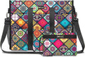 TOPDesign Utility Water Resistant Tote Bag with 22 Pockets, Top Zipper Closure & Thick Bottom Support, for Working Women