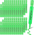 Qilery 72 Pack Highlighters Bulk, Tank Style Chisel Tip Highlighters Markers Pack Quick Drying for Adult Coloring, Home Office Supplies (Green)