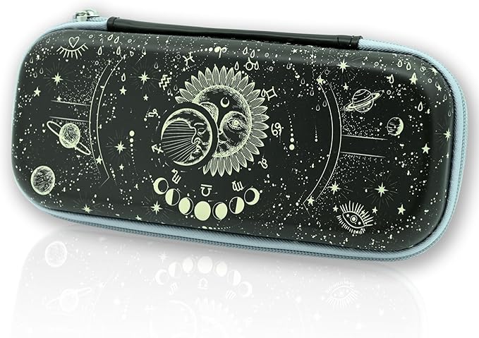 Sun and Moon Pencil Box Zip Pencil Case for Boys Girls School Organizer Pencil Bag Large Capacity Pencil Pouch