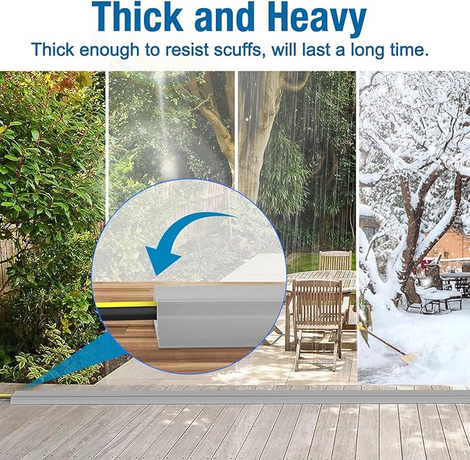 Eapele Floor Cord Cover 6.5ft Cord Covers for Wires on Floor, Heavy Duty Extension Cord Cover, Rubber Floor Cable Cover, Prevent Trip Hazard for Sidewalk Home Office Outdoor or Indoor Settings (Beige)