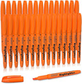 Shuttle Art Highlighters, 30 Pack Highlighters Bright Colors, Orange Colors Chisel Tip Dry-Quickly Non-Toxic Highlighter markers for Adults Kids Highlighting in the Home School Office
