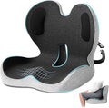 Seat Cushion,Office Chair Cushion with Lumbar Support Pillow,Ergonomic Design for Long Sitting,Sciatica,Back Pressure Relief,Back Support Cushions for Car,Truck,Office Chair