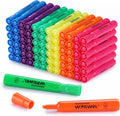 WOSWEL Highlighters Bulk, 72 Pack Tank Style Highlighters Assorted Fluorescent Colors Set, 6 Bright Colors Chisel Tip Highlighter Markers for Kid and Adult Coloring, Highlighting as School Supplies