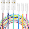Frienda 15 Pcs Spiral Cable Protector Colorful PVC Spiral Phone Charger Headphone Cable Saver for USB Data Wire, Prevent Pets(Vivid Color,55.1 Inch)