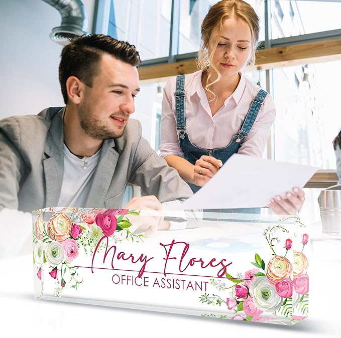 Personalized Desk Name Plate - Custom Gifts for Professionals & Employees