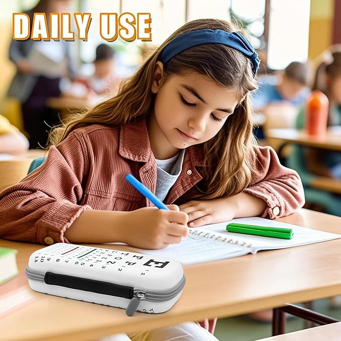 Eye Pencil Case Zip Pencil Box Multi Pouch Holder Desk Organizer For Boys Girls School Office