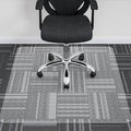 HOMEK Office Chair Mat for Carpet, 45" x 53" Transparent Desk Chair Mat for Low Pile Carpeted Floor, Easy Glide Carpet Floor Protector Mat for Home and Office