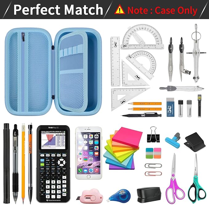 ANKHOH Pencil Case Pen Pouch Bag, Large Capacity Pencils Organizer Holder Office College Stationery Pen Marker Storage Supplies for adults, NOT INTENDED FOR USE BY CHILDREN 12 AND UNDER(Blue)