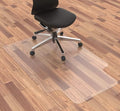 Office Chair Mat for Hardwood Floor, 48”x 30” Vinyl Desk Chair Mat Clear Floor Protector Mat for Rolling Chair Office & Home, Easy Glide and Flat Without Curling
