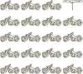 Motorcycle Push Pins - Silver Metal Motorcycle Pins - for Cork Board, Maps, or Lapel Pin Use - Designed in USA - Set of 20