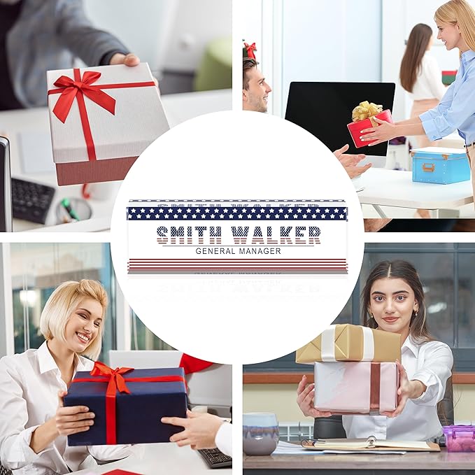 Name Plate for Desk-Personalized Name Plates for Desk-Name Plate Personalized for Office-Gifts for Teacher Boss Employee Appreciation Office Desk Decor (US FLAG 4)