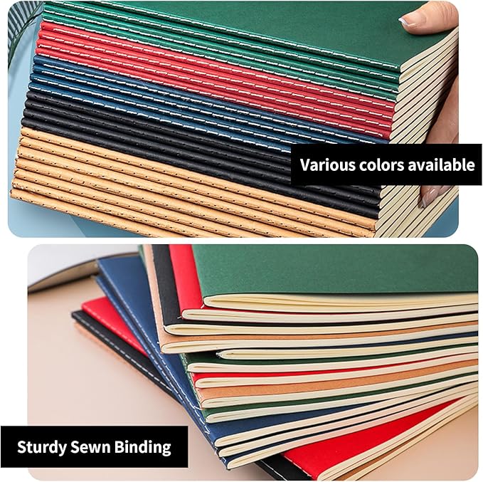 50 Pack Custom Notebooks Bulk - Wholesale Personalized Notebooks with Logo Text & Image, A5 Lined Journals for Promotional Events, Large Corporate Gifts