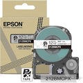 Epson LABELWORKS 212BMCPX Genuine PET (Polyester) Tape Cartridge - Black on Matte Clear Designer Craft Label Maker Tape - 1/2" (12MM) Wide, 26'
