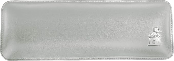 Bailey Compact by Castle - Wrist Rest for Keyboards with Around 61 Keys - Leather Ergonomic Computer Extra Firm Keyboard Wrist Support for Typists, Gaming, Heavy Office Use (Stone, Compact Size)