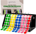 Multi-Use Large Label Dispenser for Rolls of Sticker Labels - 11.8"x6.7"x5.5", Heavy-Duty, Wall-Mountable Acrylic Sticker Roll Dispenser, Anti-Slip (8 Disks)