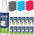 24 Pcs Whiteboard Cleaner Set 12 Pcs 3. 4 Fl oz Whiteboard Cleaner Spray with 12 Pcs Microfiber Shag Dry Erase Eraser for Markers Chalk Glass Classroom, Home and Office Use