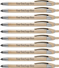 Personalized Pens in BLUE INK With your Custom Logo or Text Pens-Pack of 450- for Marketing, Parties, and Events, 2 in 1 Capacitive Stylus & Ballpoint Pen Compatible With Touchscreen Devices, Gold