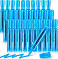 Qilery 30 Pack Highlighters Bulk, Tank Style Chisel Tip Highlighters Markers Pack Quick Drying for Adult Coloring, Home Office Supplies (Blue)