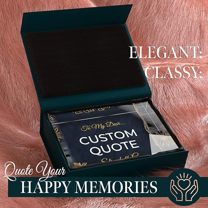 Custom Acrylic Sign Personalized, Custom Desk Name Plate, 18 Styles, (5"x7"), With Gift Box, USA Made by Acryluxe. (Trenton)