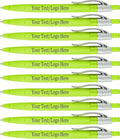 SyPen Personalized Pens With your Custom Logo or Text-500 Pack Bulk-for Businesses, Parties, and Events, Custom Printed Ballpoint Click Pens, Translucent Barrel, Yellow Pen, Black Ink