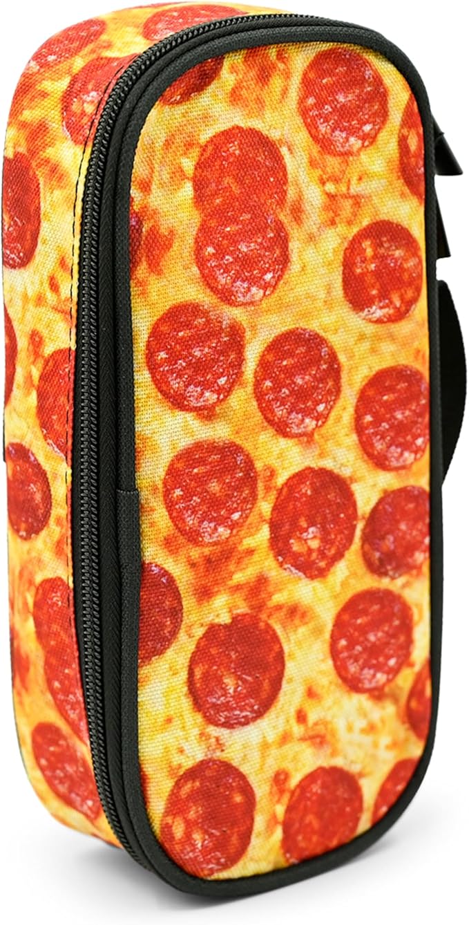 Pizza Pencil Case Pencil Pouch Large Capacity Pen Bag School Office Organizer Stationery Storage Box For Girls Boys Teen Kids
