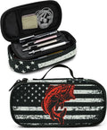 Flag Fish Pencil Case Pencil Pouch Large Capacity Pen Bag School Office Organizer Stationery Storage Box For Girls Boys Teen Kids