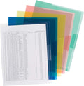 Smead Organized Up Poly Translucent Project Jacket, Letter Size, Assorted Colors, 10 per Pack (85752)
