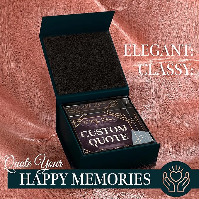 Custom Acrylic Sign Personalized, Custom Desk Name Plate, 18 Styles, (4"x4"), With Gift Box, USA Made by Acryluxe. (Fantasy)