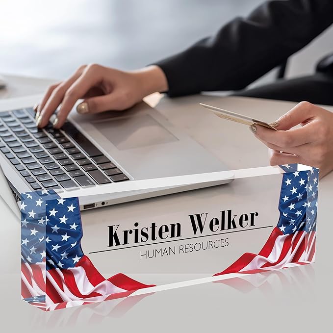 Custom Acrylic Name Plate | Personalized Boss Employee Appreciation Gift