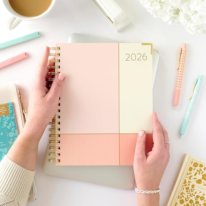 PPP Work Planner 2026 | 12-Month Weekly Calendar (Start Monday) | Vertical Weekly Layout | Monthly Review Pages | Budgeting & Goal Tracker Pages | Customizable Checklists for Routines & Daily Goals