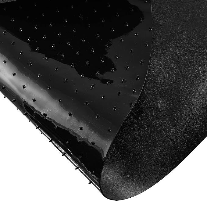 DESKU - Octagon Gaming Chair Mat, Computer and Office Chair Mat for Carpet, Black, 46 Inches x 49.5 Inches, Made in The USA