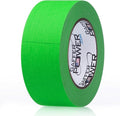 Real Professional Grade Gaffer Tape| USA Made | No Residue | Non-Reflective | Multipurpose |Weather Resistant | Heavy-Duty | Green Fluorescent, 2 in X 30 Yds