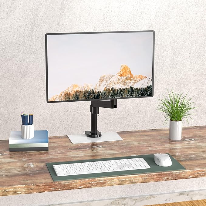 WALI Computer Monitor Arm Clamp, C Bracket Clamp, Steel Reinforcement, for Most Monitor Mount Stand Grommet C Clamp Installation (CGRP-W), White